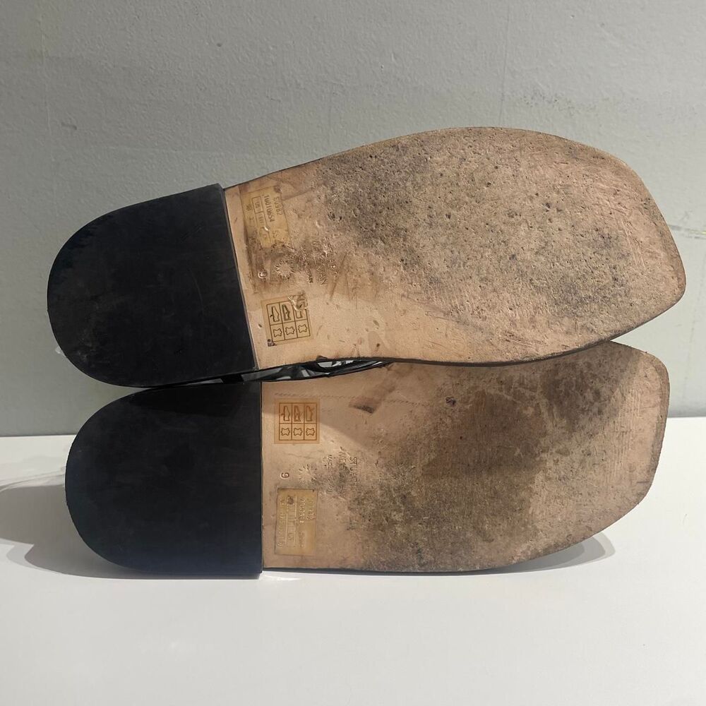 Stuart-weitzmanGladiator Square Black leather sandals - Picture 7 of 9